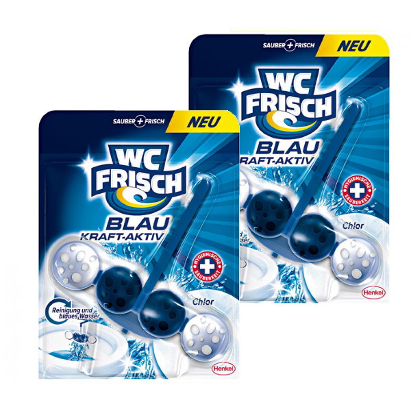 WC Frisch Blau Kraft actif 2pcs