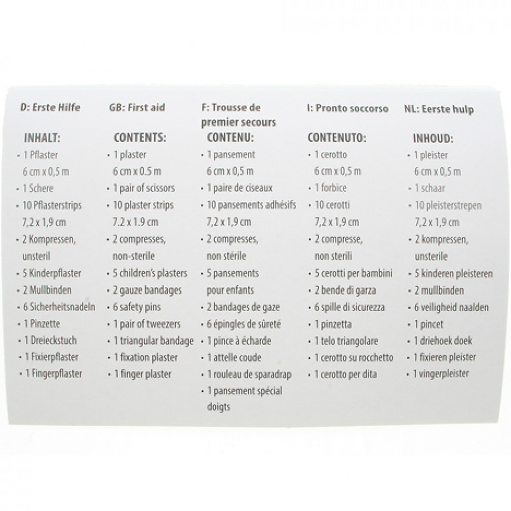 Inhalt Plasterset