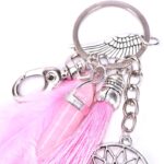Dreamcatscher Schlüsselanhänger rosa
