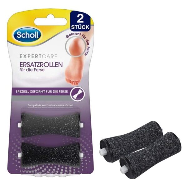 Scholl EXPERTCARE Rouleaux de rechange pour le talon