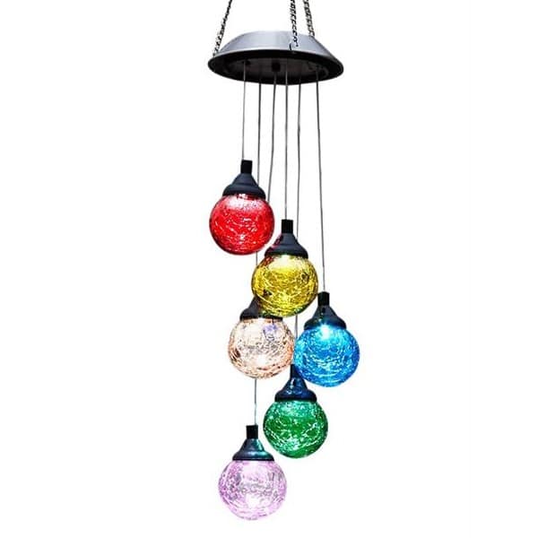 LED Windspiel farbig