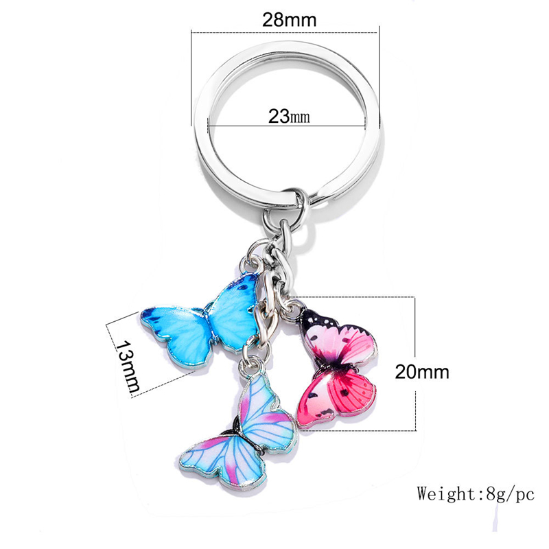 Butterfly Keychain Dimensions