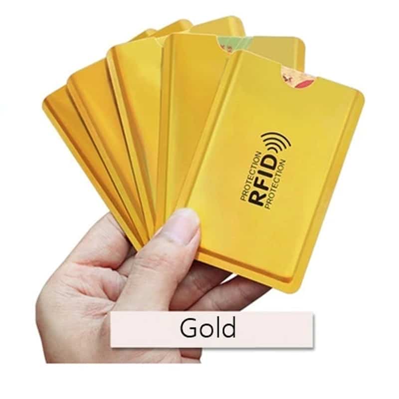 RFID Schutzhüllen Gold