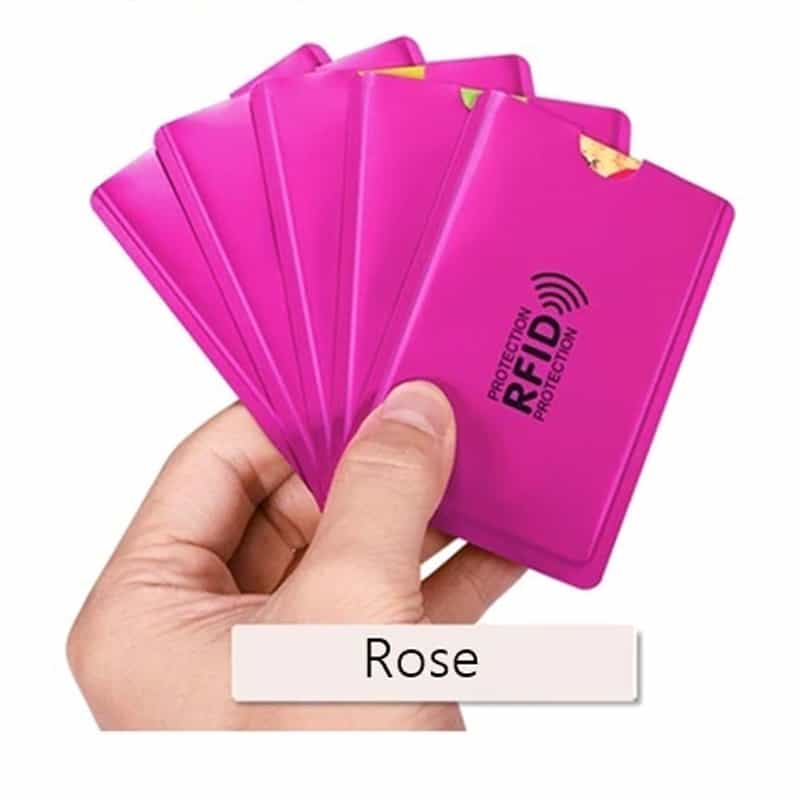 RFID Schutzhüllen Pink Rose